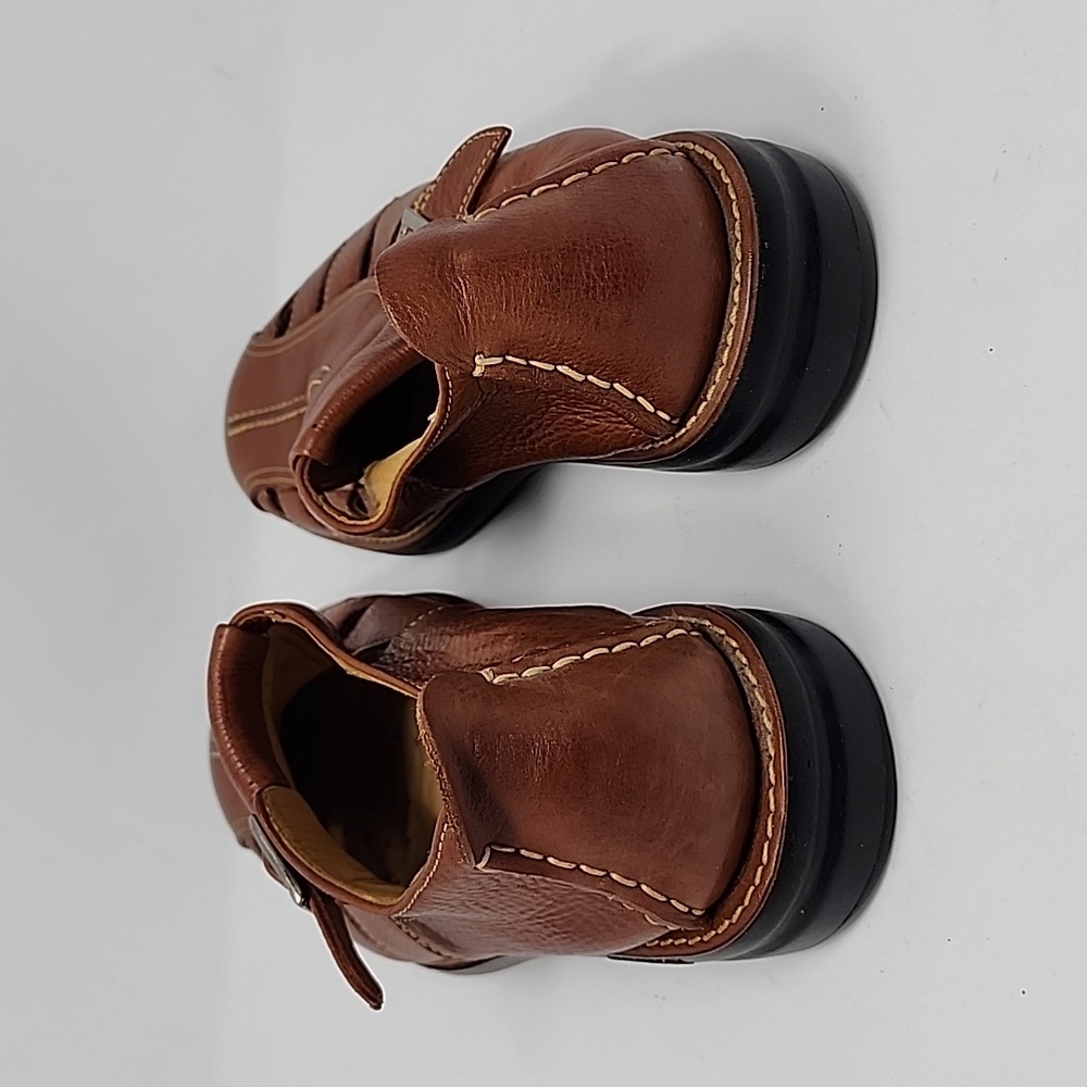 Martin Dingman Bor  Men's Leather Sandals Brown Loafers Size 9 - Picture 4 of 7
